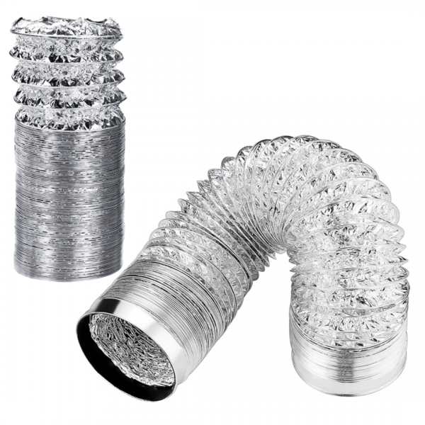 8-Inch Flexible Aluminum Ducting Hose – 3m Long, Ventilation Pipe For Exhaust Fans, Workshops & Grow Tents
